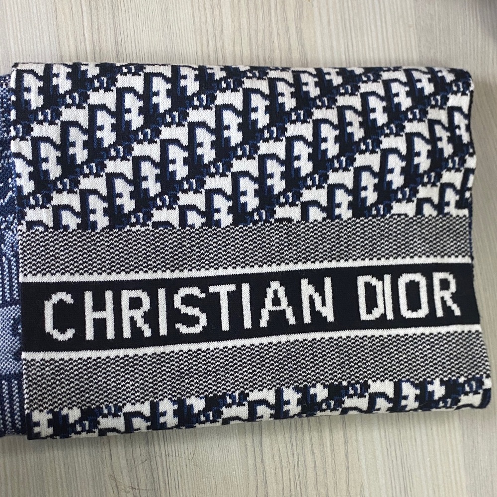 Dior Black and White Wide Leg Pants